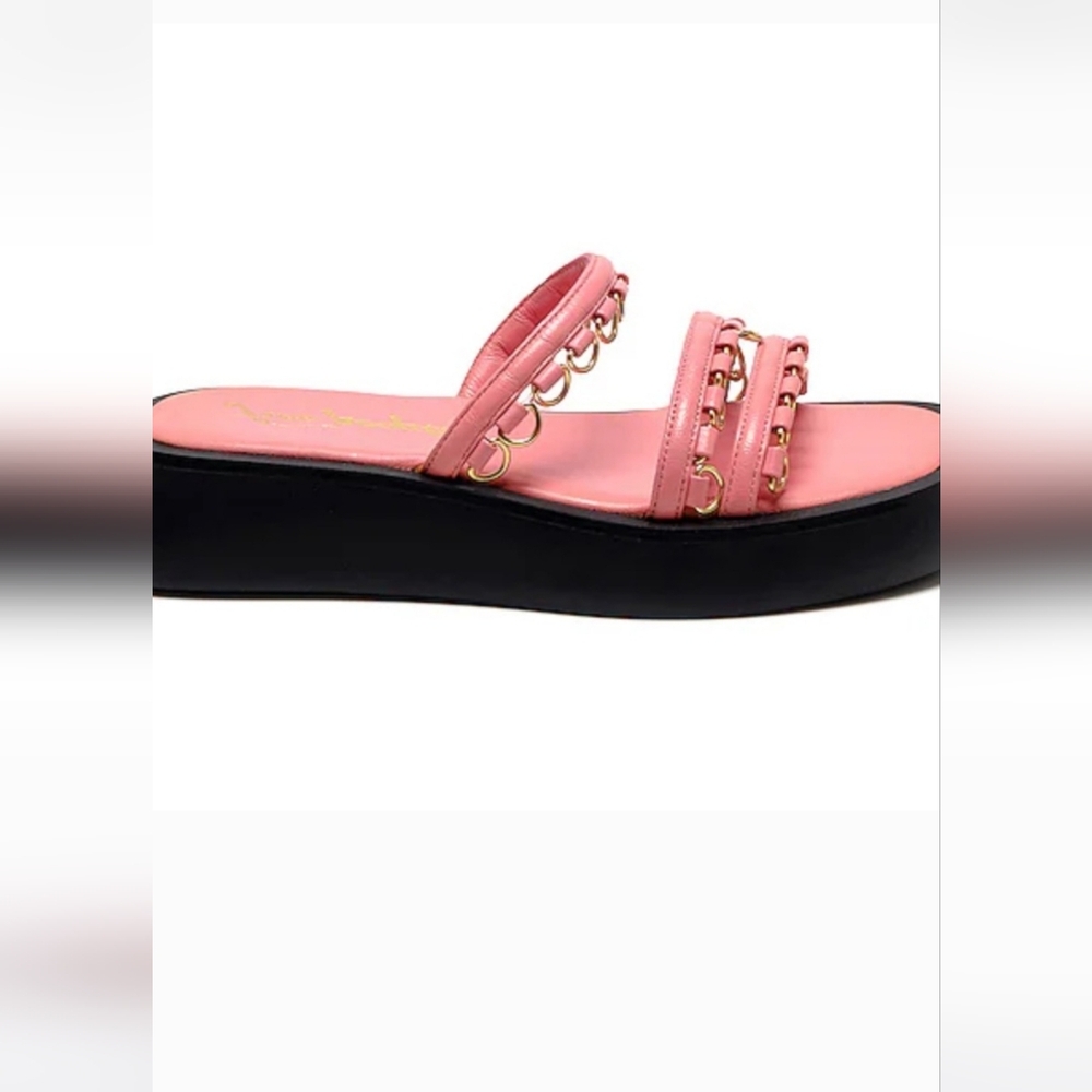 Free people pink Midas Touch Platform Sandals size 7 New in box